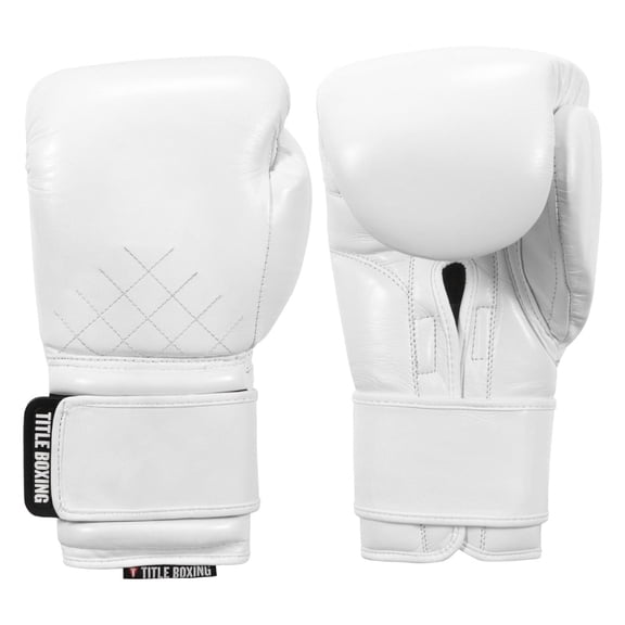 TITLE Boxing Ko-Vert Training Boxing Gloves, 12oz, White