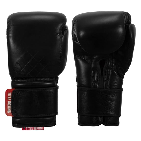 TITLE Boxing Ko-Vert Training Boxing Gloves, 16oz, Black