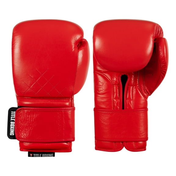 TITLE Boxing Ko-Vert Training Boxing Gloves, 16oz, Red