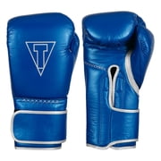 TITLE Boxing Momentum Pro Training Gloves, 14oz, Blue/Silver