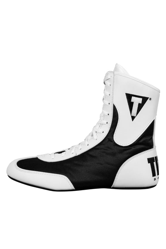 Speed-Flex Encore Mid-Top Boxing Shoes, Size 10, White/Black