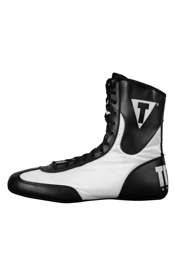 Speed-Flex Encore Mid-Top Boxing Shoes, Size 5, Black/White