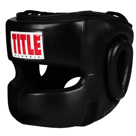 TITLE Classic Face Protector Headgear 2.0, Adult, Black