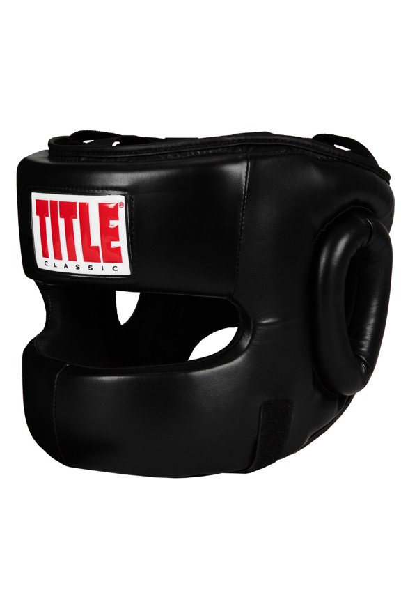 TITLE Classic Face Protector Headgear 2.0, Adult, Black