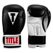 TITLE Classic Pro Style Training Boxing Gloves 3.0, 14 oz, Black/White
