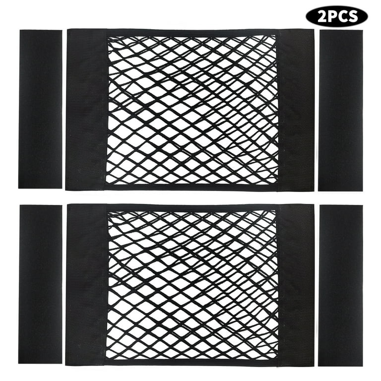 TITOUMI 2 Pcs Stretchable Cargo Net Pocket Storage, Mesh Elastic 