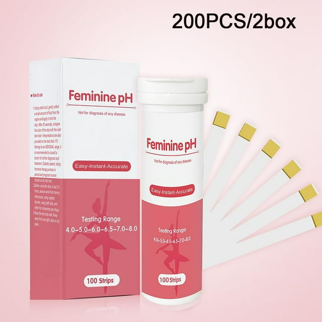 TITOUMI 200 Pcs Urine Test Strips, Feminine PH Test Strips, Women