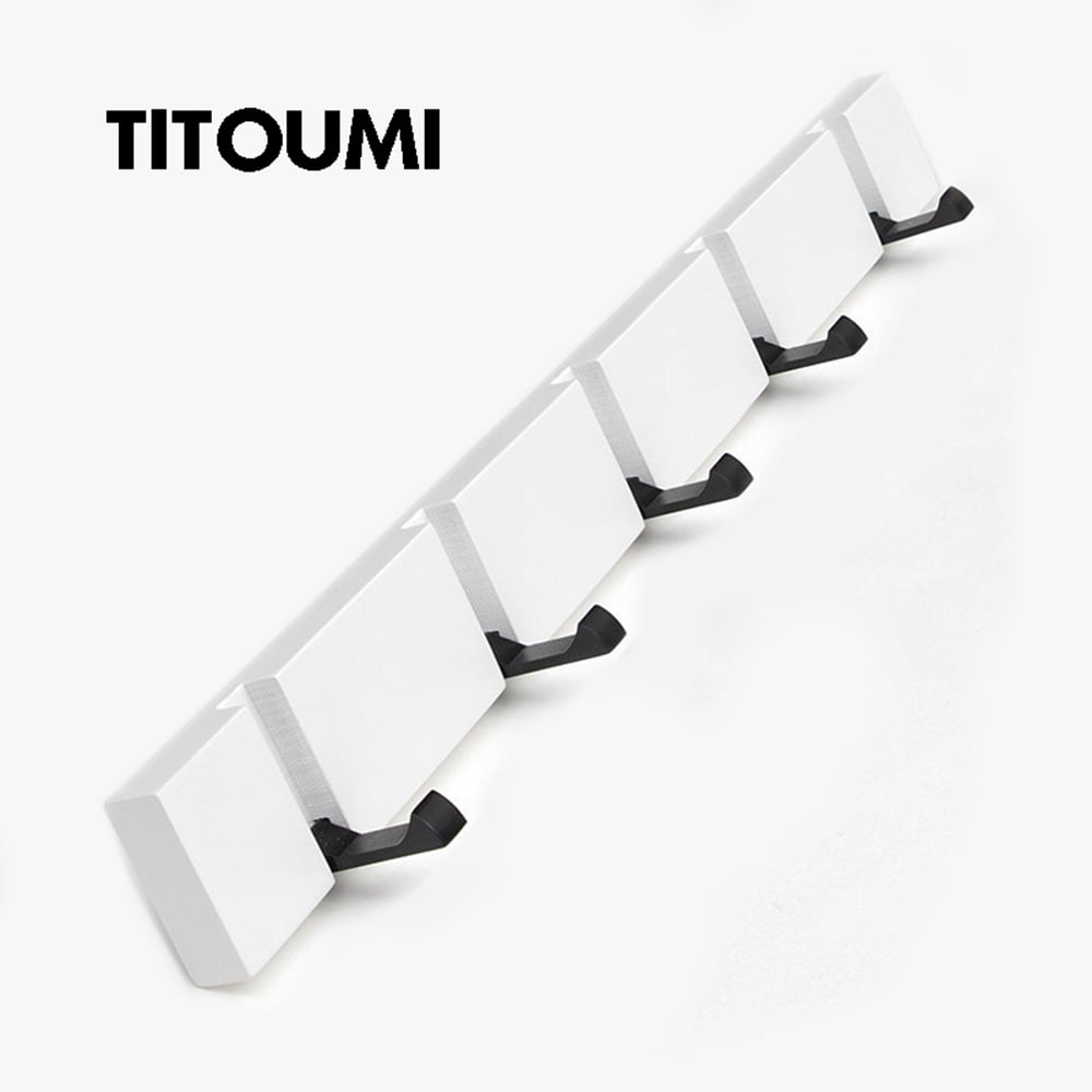 TITOUMI Bamboo Coat Rack Wall Mounted, Modern Simple Hanger for Coats