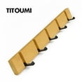 TITOUMI Bamboo Coat Rack Wall Mounted, Modern Simple Hanger for Coats