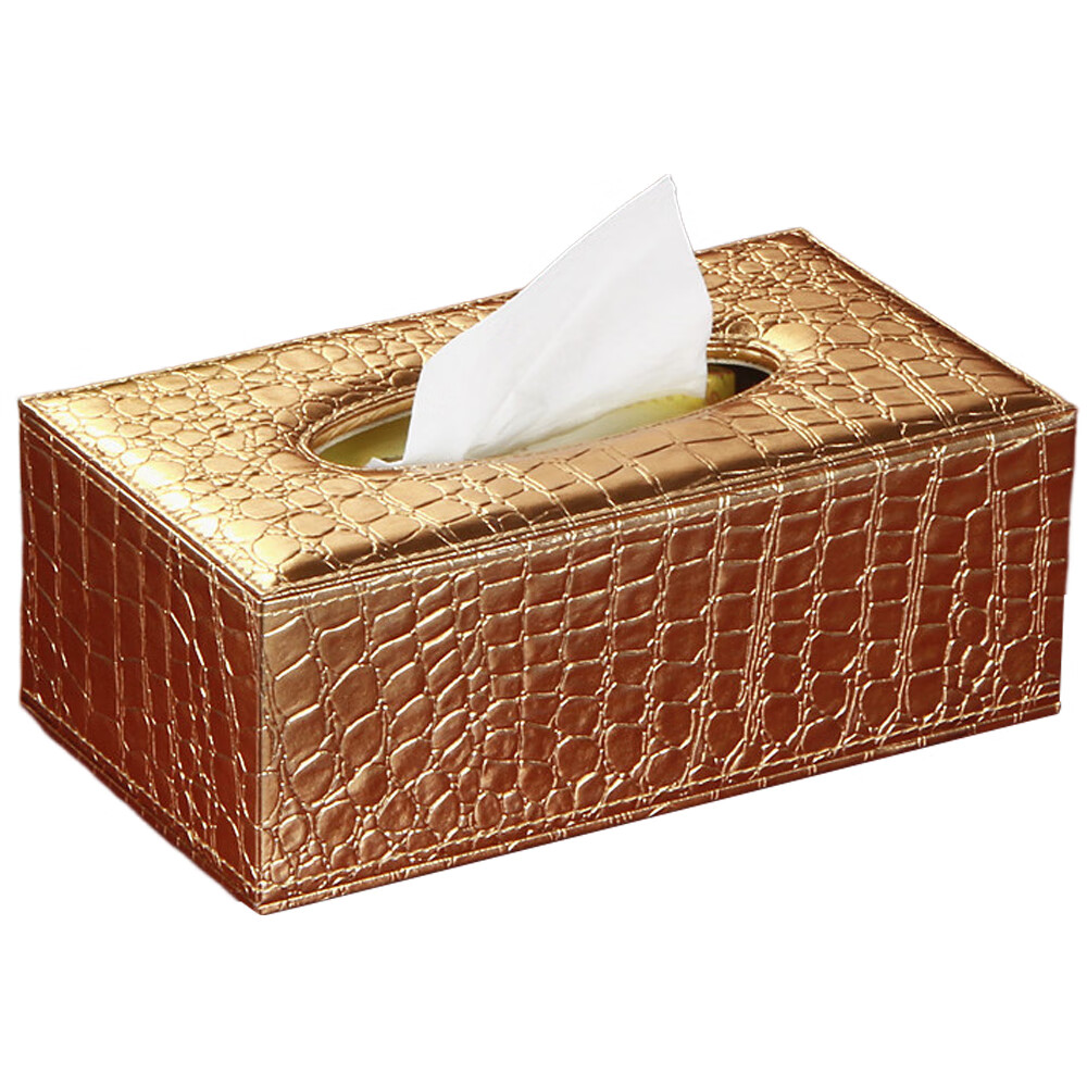TITOUMI Bathroom Vanity Countertop Organizer - PU Leather Tissue Box ...