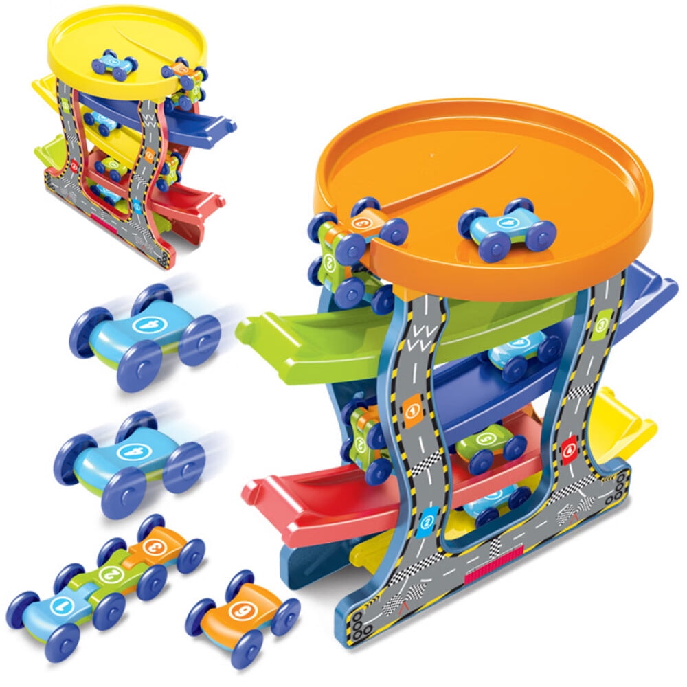 TITOUMI Car Ramp Toys for Toddlers 2+ Year Old Boy, Race Track Car
