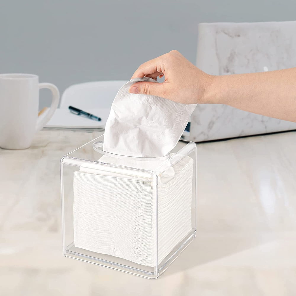 TITOUMI Clear Tissue Box Holder Acrylic Tissue Box Cover