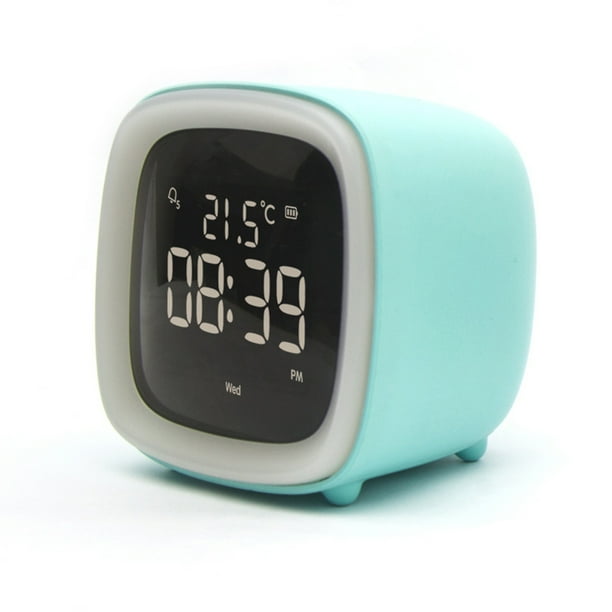TITOUMI Digital Alarm Clock for Kids, LED Changing Wake Up Clock, Home