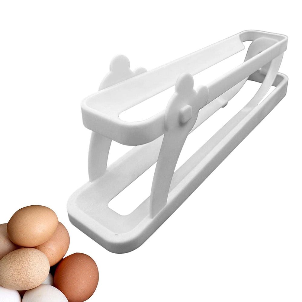 1PC,Egg Storage Box, Space-Saving Rolling Eggs Dispenser Egg Holder Container For Refrigerator Rolling Egg Storage With Calendar Design Multifunctional Kitchen Organizer Tray I.60295993