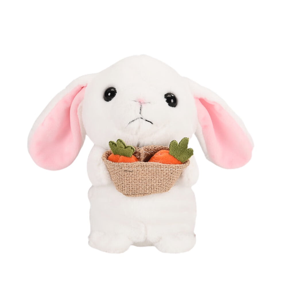 TITOUMI Electronic Talking White Rabbit Plush Toy that Imitates and ...