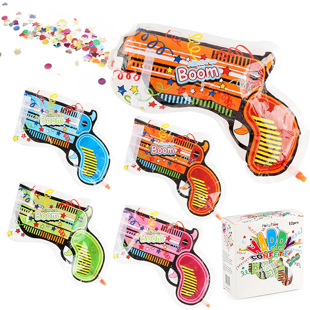 TITOUMI Fireworks Gun, Handheld Confetti Poppers, SelfInflating Confetti Gun, Multicolor