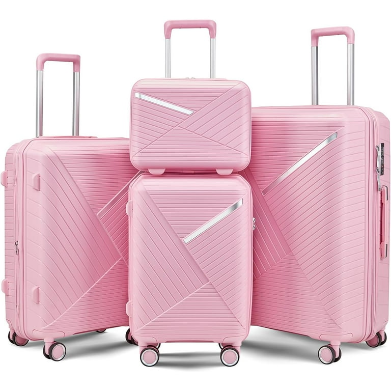 TITOUMI Luggage 4 Piece Sets Suitcase Set with Double Spinner Wheels with TSA Lock 14in 20in 24in 28in Walmart