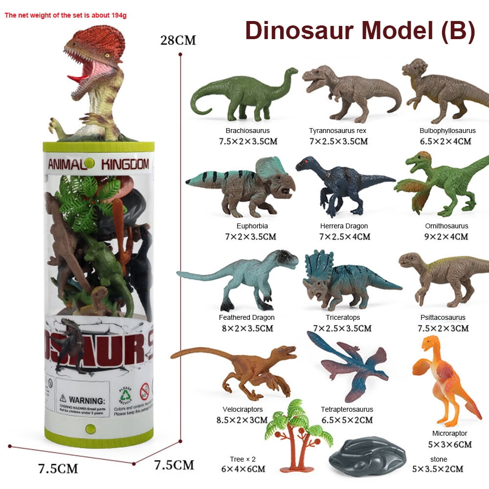 TITOUMI Mini Dinosaur Figures Assorted Miniature Dinosaur Toy Figures