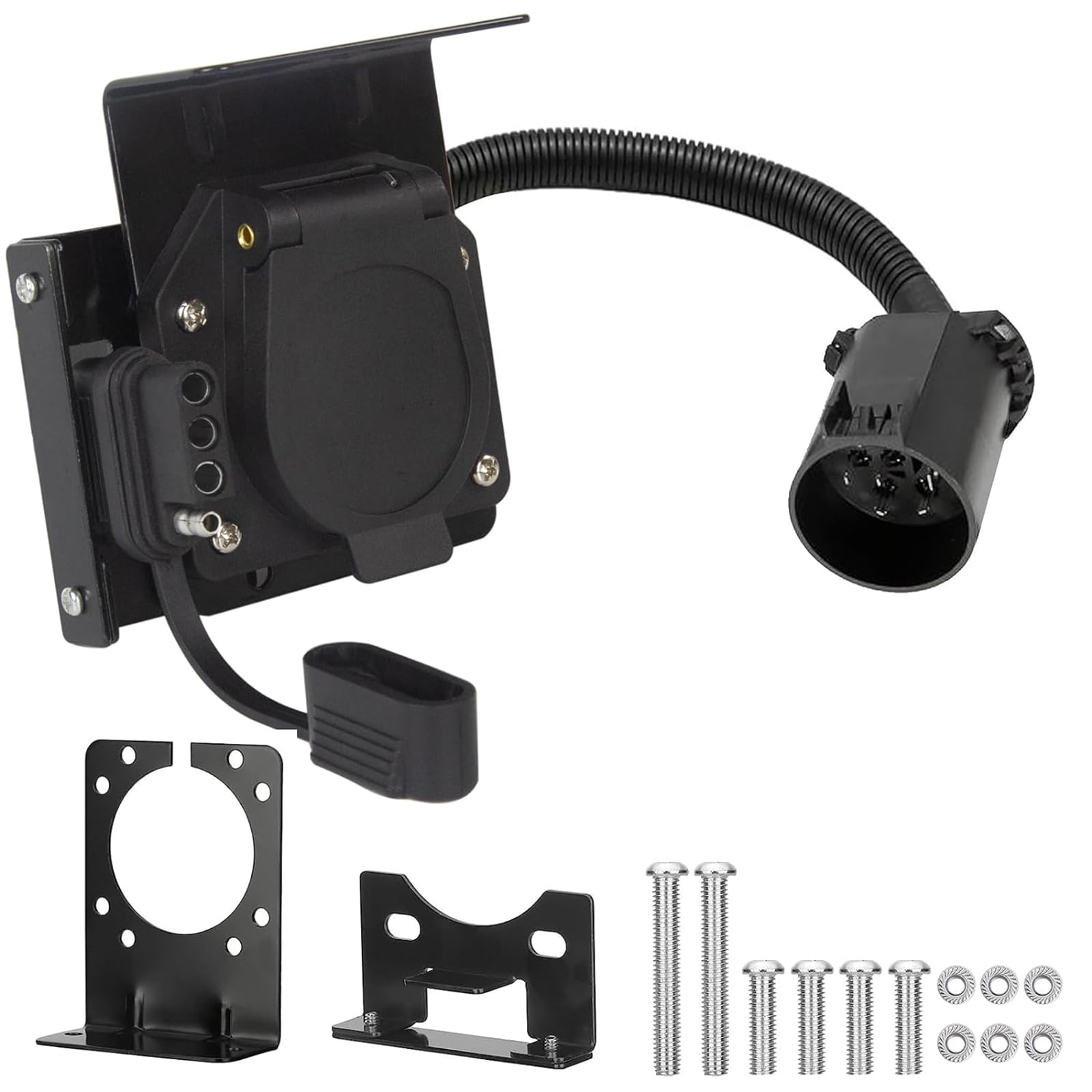 TITOUMI MultiTow TConnector Wiring Kit, Dual Output 7Way RV Blade