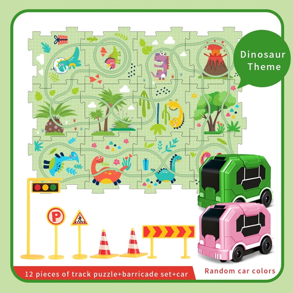 TITOUMI Puzzle Rail Car, Puzzle Tra Car, Diy City Scene Construction