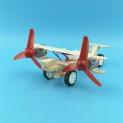TITOUMI Twin Blades Electric Skating Aircraft Kit, Airplane Scienc DIY Inventions Experiments Kid Toy