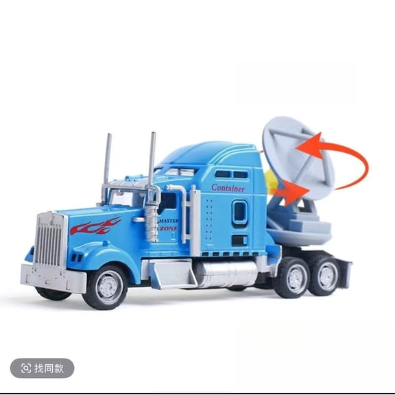 TIV DOW6 Doppler Radar Vehicle Model, Alloy Cab, Rotatable Satellite Radar, Movable Diecast Collectible Car for Display & Gift