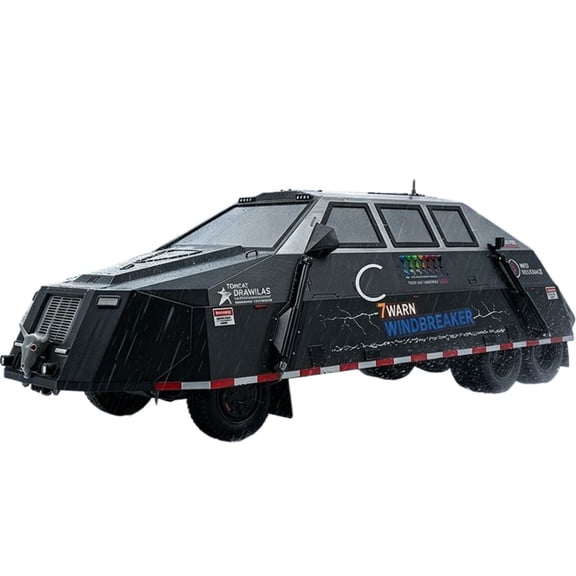 TIV2 Tornado Intercept Vehicle Static Model, Storm Chasers Storm Truck Replica with Deployable Wind Skirts, Desktop Science Collectible for Hobbyists