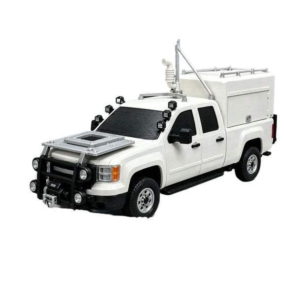 TIV2 Tornado Intercept Vehicle Static Model, Storm Chasers Storm Truck Replica with Deployable Wind Skirts, Desktop Science Collectible for Hobbyists