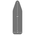 thumbnail image 1 of TIVIT 15 x 48 Ironing Board Cover with Pull Bungee Fit System and 3 Connecting Straps, Italian-Made, AlumiTek Pro Silicone Coated, Heat Reflective, Scorch Resistant, 3 Layers, Gray Patent Pending, 1 of 9