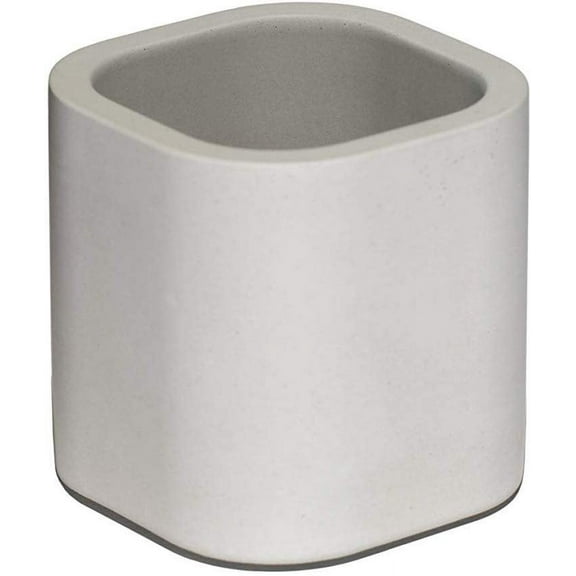 TIVIT Modern Concrete Planter Made in Denmark - Minimalist Danish Designed Pots, Smooth, Silky Surface to Uniquely Showcase Your Plants - Hand-Poured Individually in Denmark - Color Gray Small