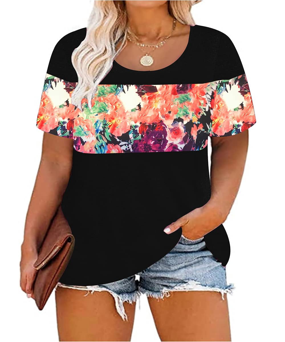 T-shirt oversize da donna casual a maniche corte a tunica top