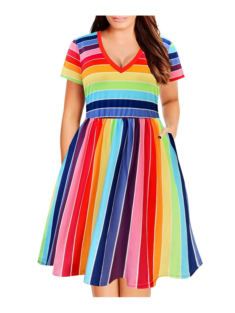 Midi Dress Rainbow Store Dresses Okinawa Prefecture Rainbow Fashion Rainbow  Plus Size Dresses Over The Rainbow