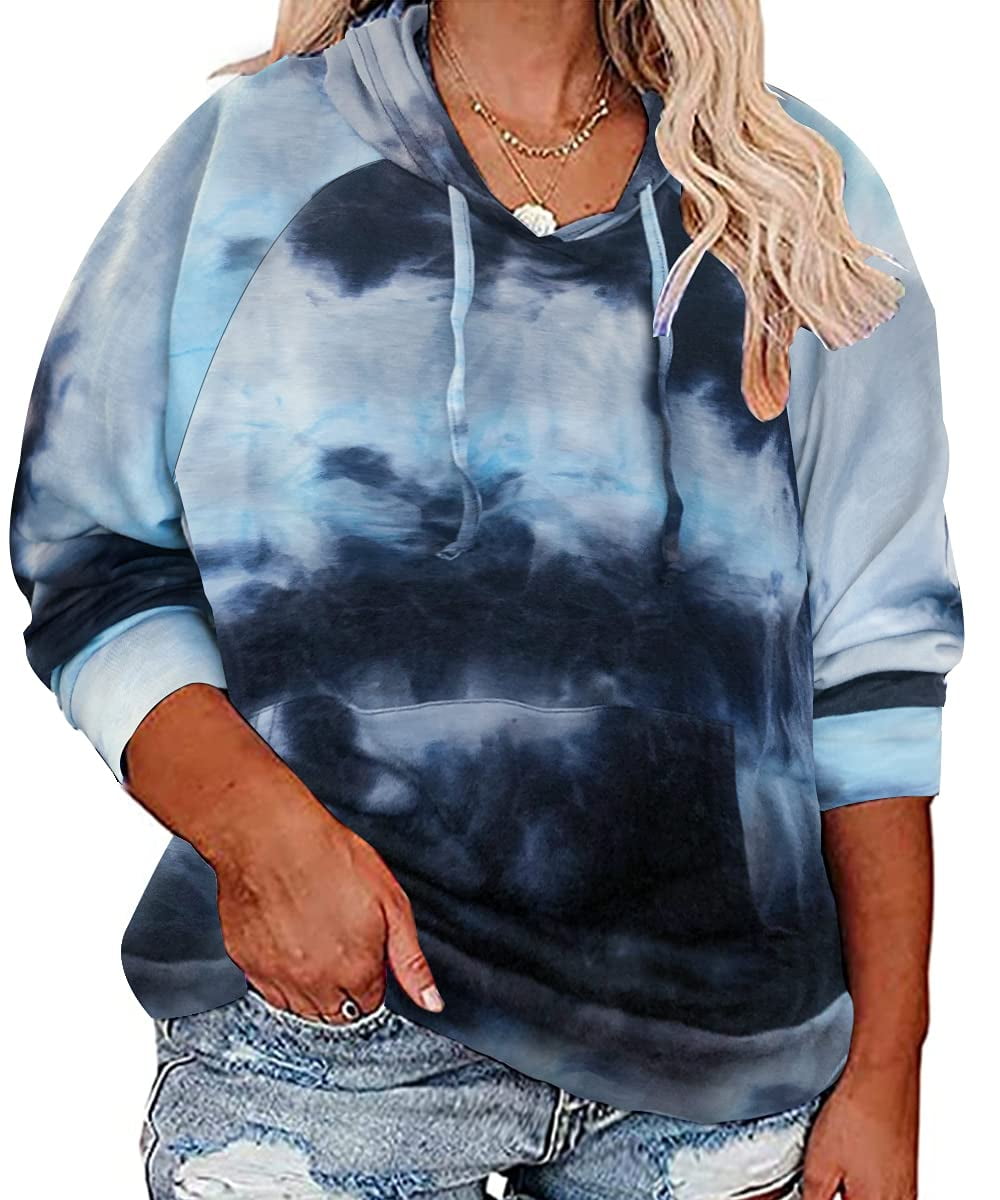 Thorny Path Blue Hoodie for Women (USA Size)