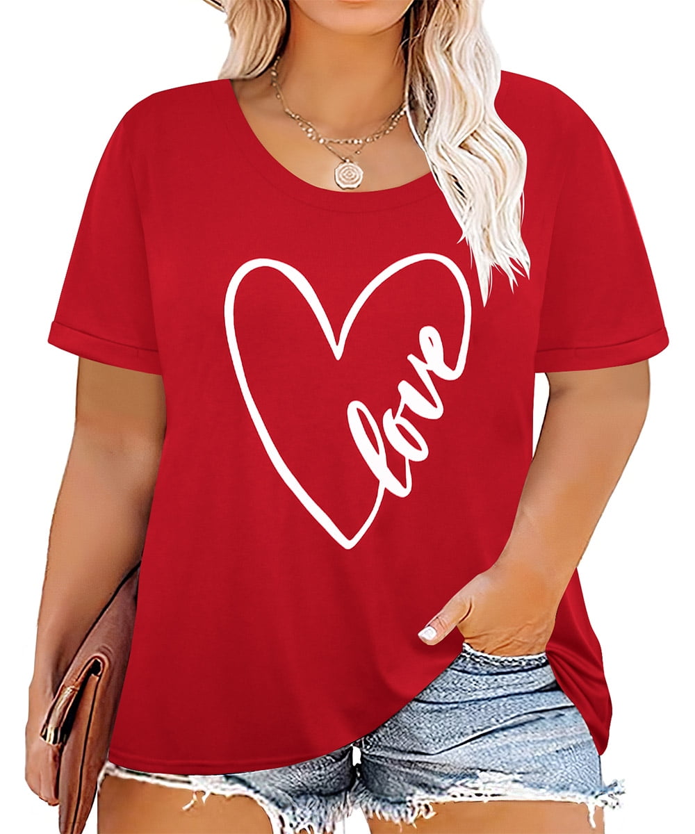 Red plus hotsell size t shirt