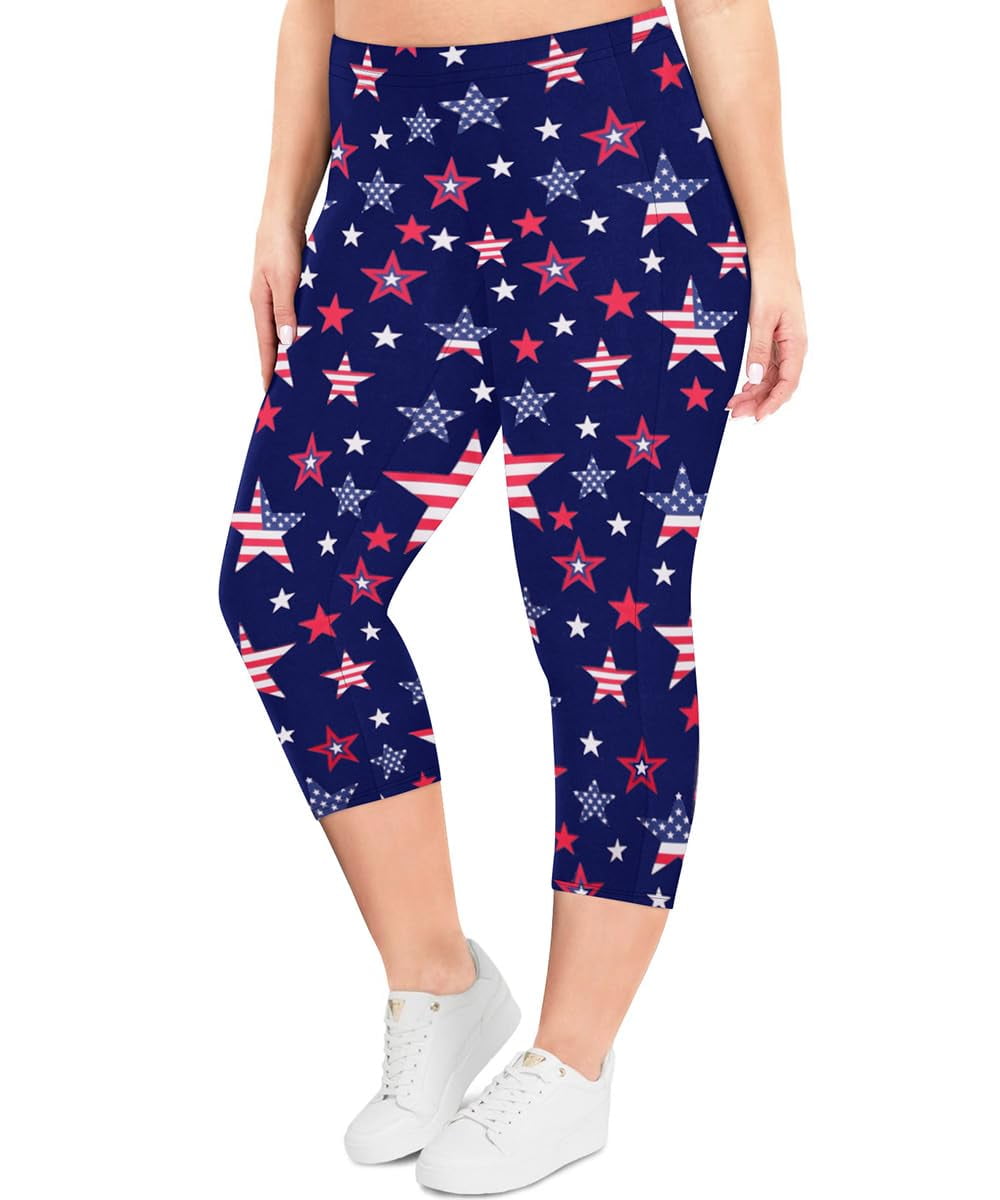 4th of july capris leggings