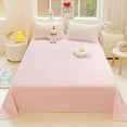 thumbnail image 1 of TIYYHOME Plaid King Flat Bed Sheets, Retro Country Buffalo Check Gingham Soft Deep Pocket Top Sheet, Breathable Micorfiber Bedding, Lightweight Fade Resistant Flat Sheet, Pink & White, 1 of 8