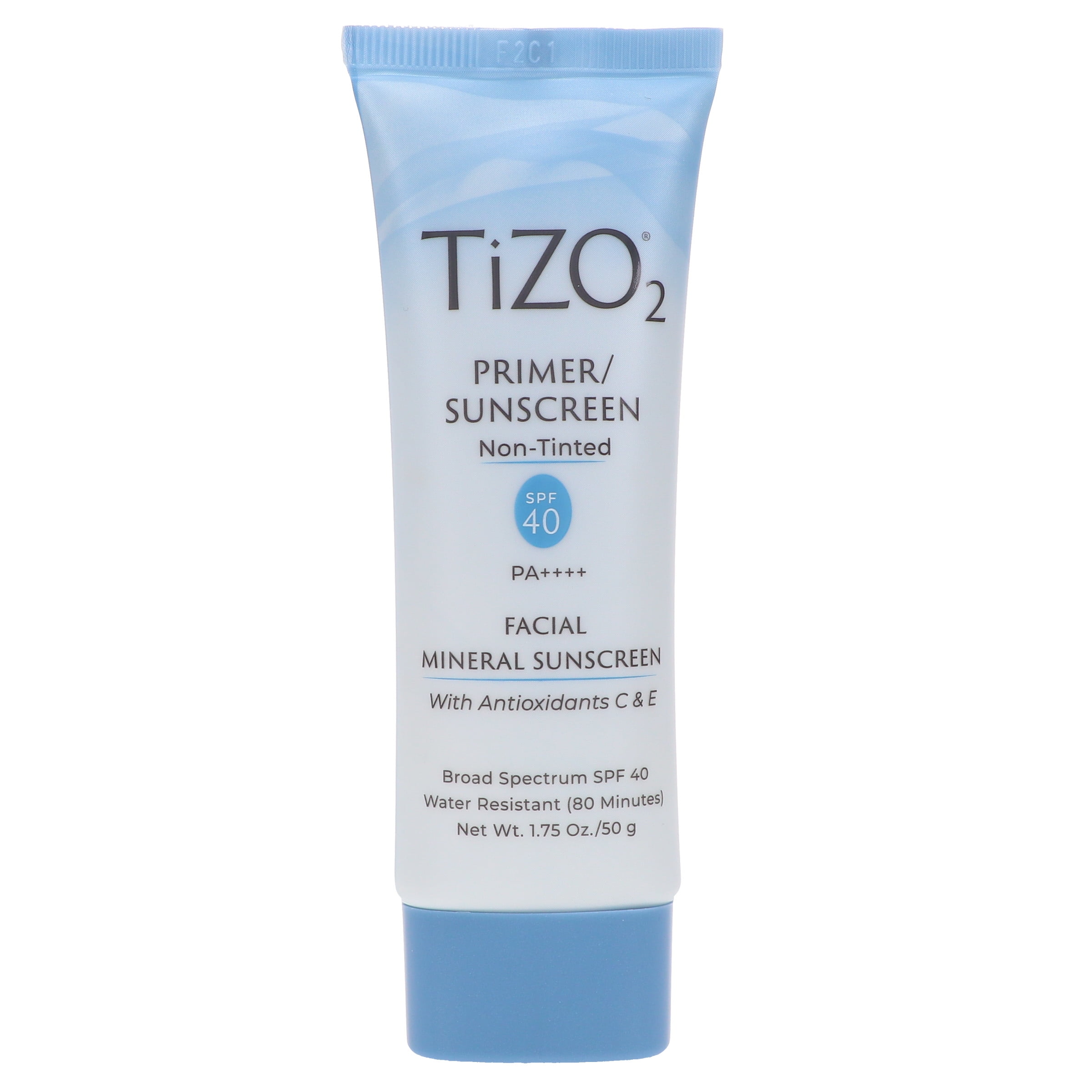 TIZO 2 Everyday Facial Mineral Primer/Sunscreen, SPF 40, Water