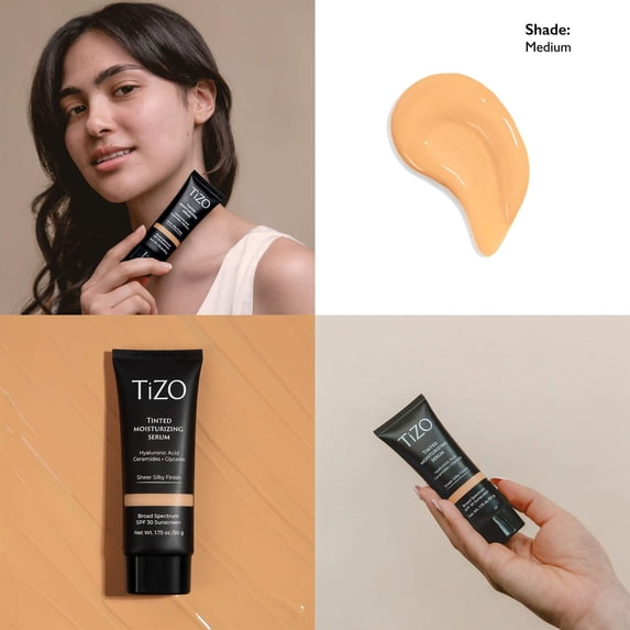 TIZO Tinted Moisturizing Serum Medium SPF 30 1.75 oz