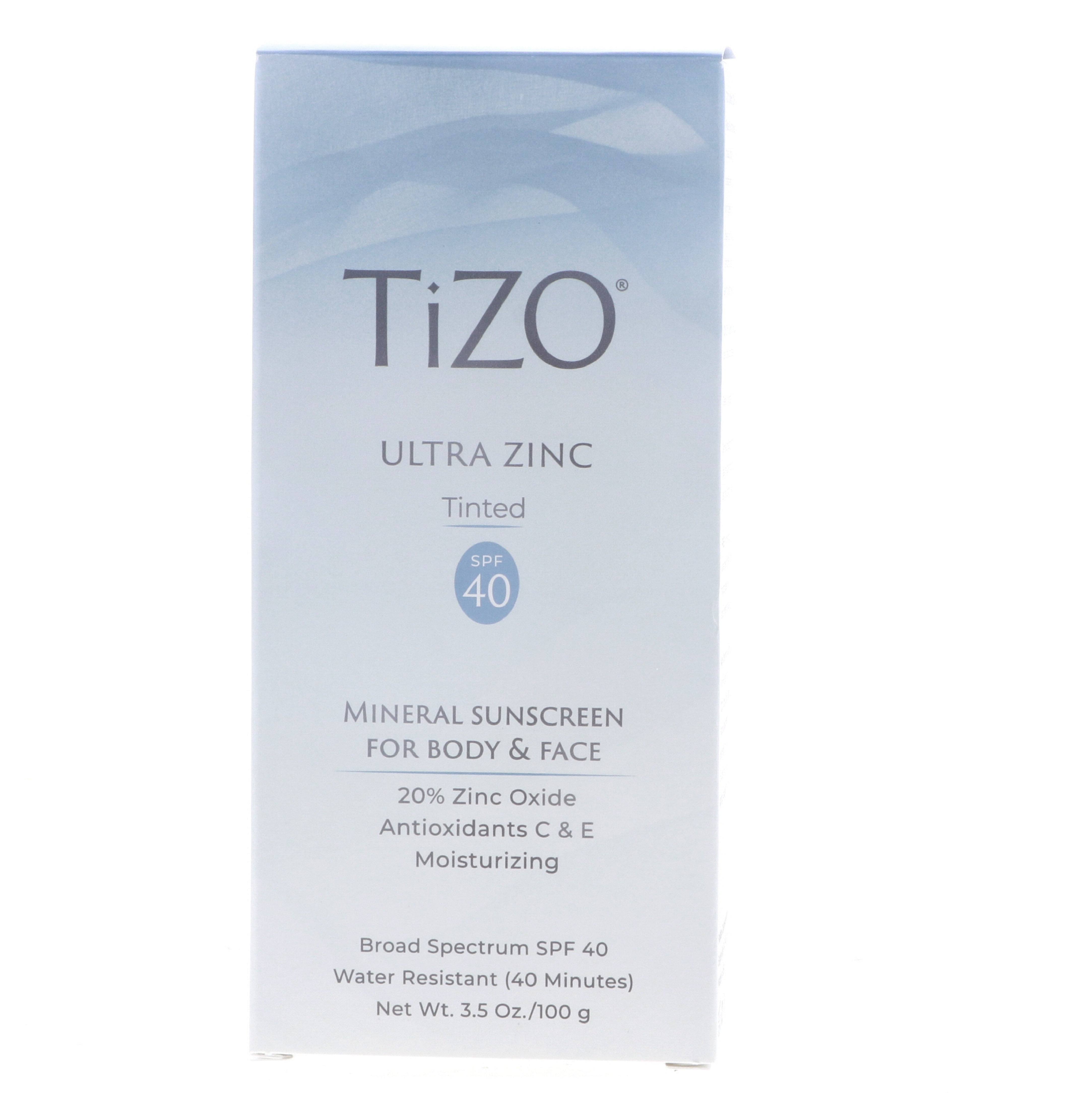 TIZO Ultra Zinc Body & Face Sunscreen Tinted SPF40, 3.5 oz