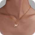 thumbnail image 1 of TIZU Initial Necklaces for Women - 14K Gold Plated Dainty Trendy Letter Pendant Initial W Necklace Personalized Necklace Jewelry Gifts, 1 of 8