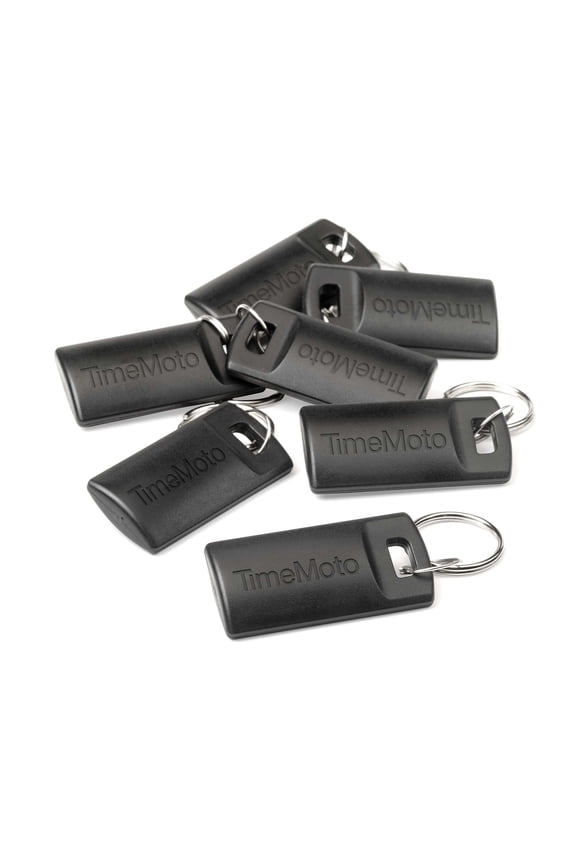 RF-110 RF110 Set of 25 RFID Proximity Key fobs clocking in System, Black, 40 x 19 mm,