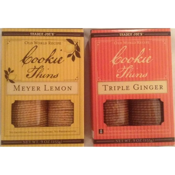 TJ Bundle - Cookie Thins Meyer Lemon And Triple Ginger - 2 Items