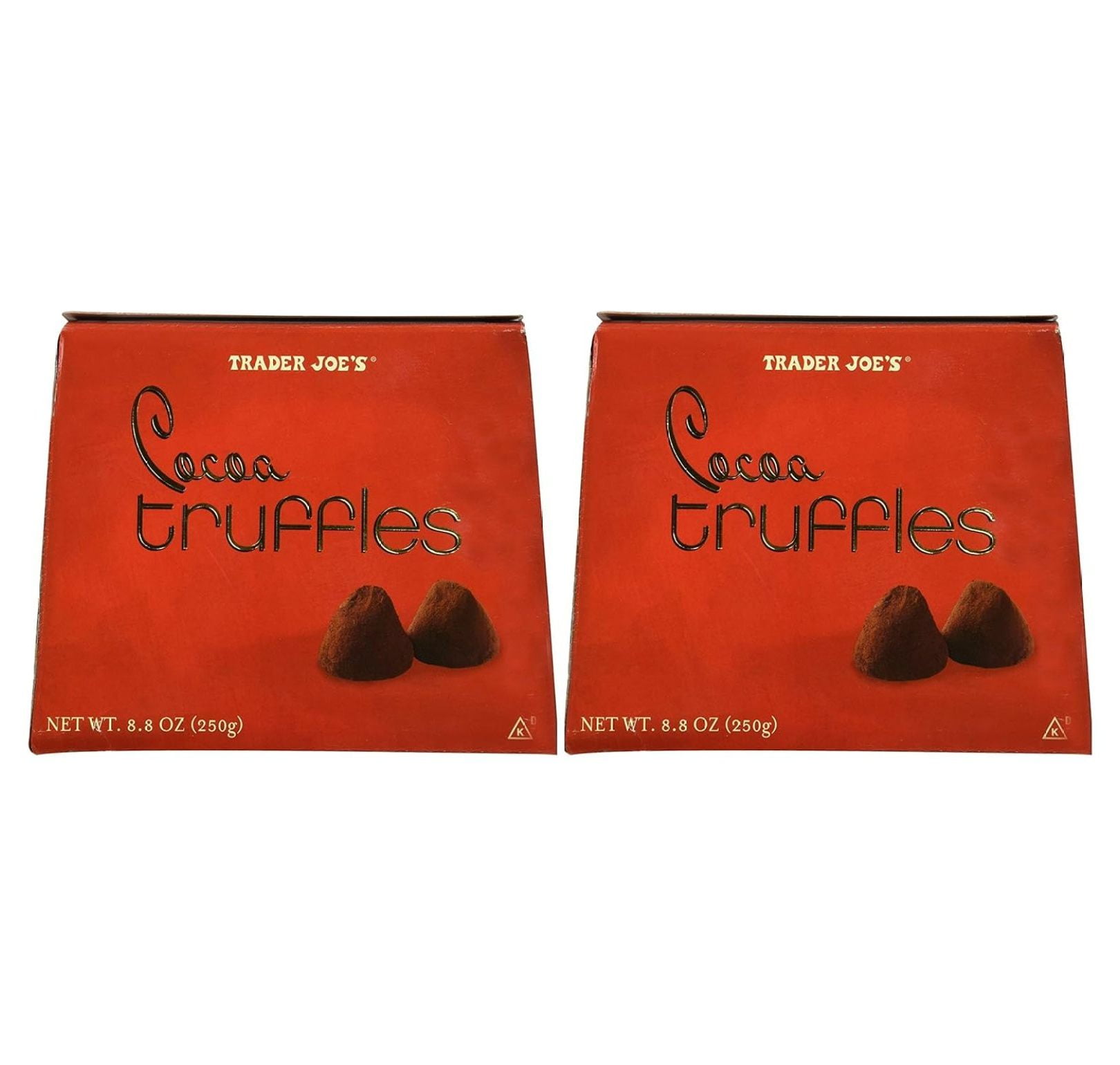 TJ Dark Chocolate Cocoa Truffles, 8.8Oz, Pack of 2, Gluten