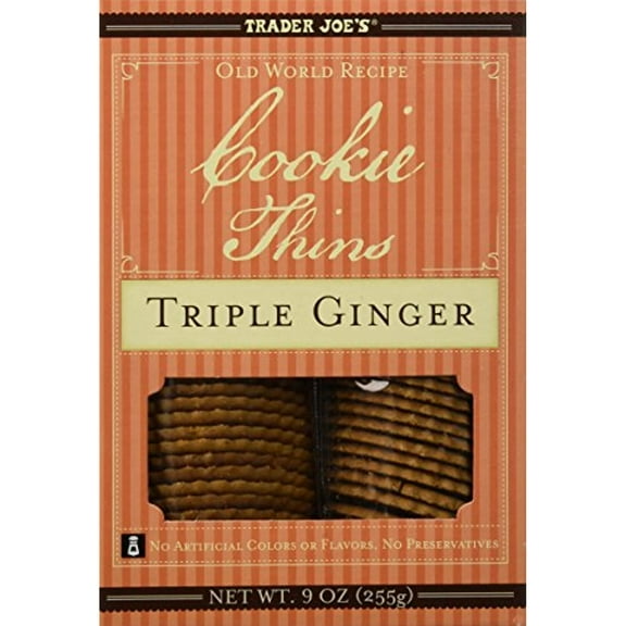 TJ Cookie Thins Triple Ginger 9 Oz