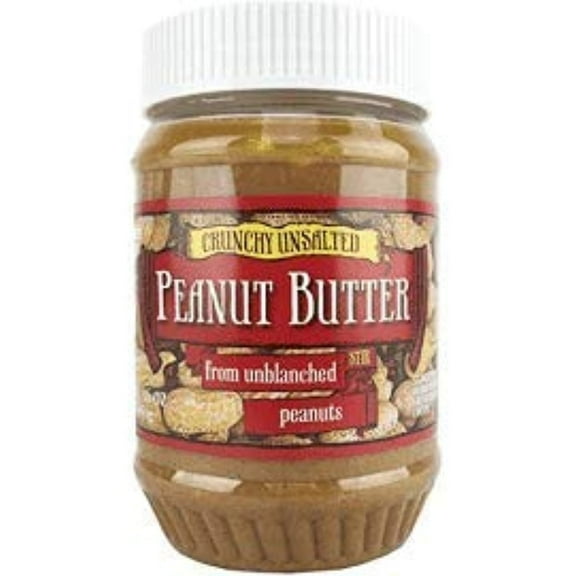 TJ Crunchy Unsalted Peanut Butter 1 Lb (Pack Of 2)