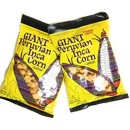 TJ Giant Peruvian Inca Corn Salted Crunchy Snack 8 Oz - 2 Pack
