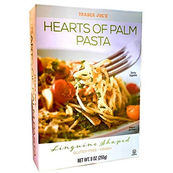 TJ Hearts Of Palm Pasta, Linguine Shaped, Gluten Free, Vegan, 9 Ounces (255 Grams)