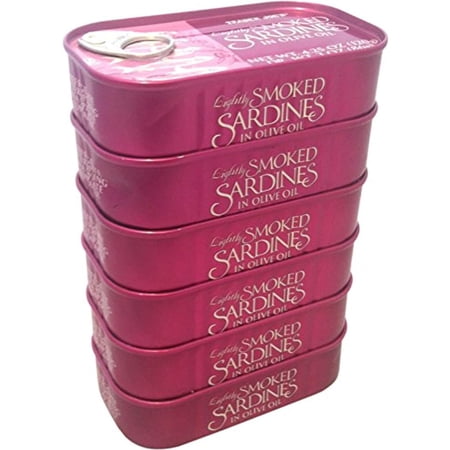 TJ Lightly Smoked Sardines In Olive Oil - 6 Pack