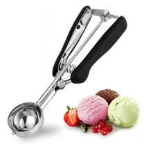 TJ POP 2 Tbsp.Stainless Steel Ice Cream Scoop, Quick-Release Cookie Scoop