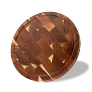 TJ POP Acacia Wood Cutting Board, 12"x12"x1"